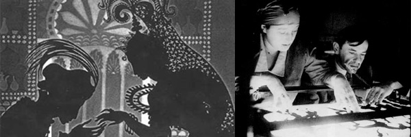 lotteust Lotte Reiniger | Scissor-Handed Silhouette Artist art, Lotte Reiniger, Reiniger, Scissor-Handed Silhouette Artist, shadow theater, The Adventures of Prince Achmed
