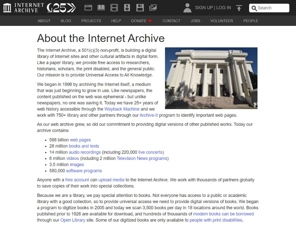 archive.org Internet Archive: Wayback Machine | The web's time travel machine Archive