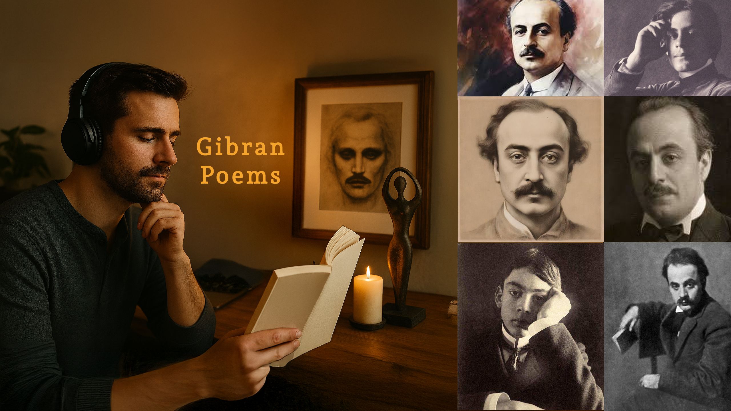 Gibran Poem Ust Banner 12 Eylul 2025 The Voice of Kahlil Gibran: A Journey Through Spirit, Story, and Silence Book