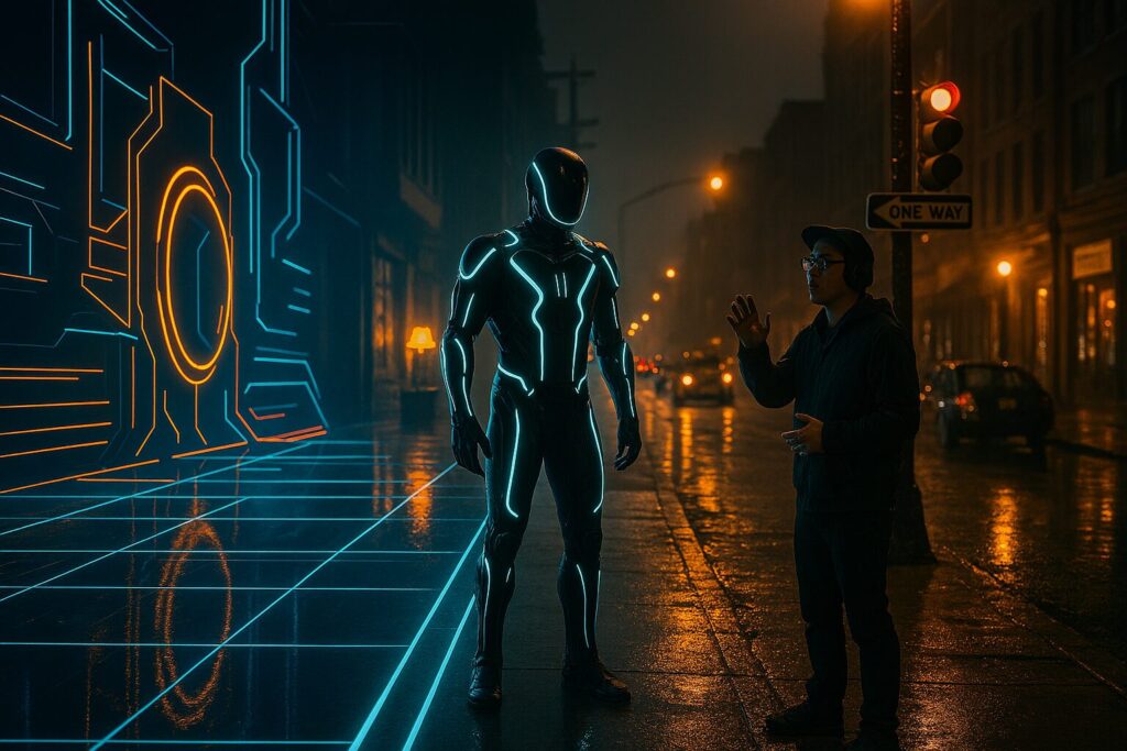 TRON: Ares – When the Digital Frontier Steps Into Our World 2 Tron Ares Official Trailer TRON: Ares – When the Digital Frontier Steps Into Our World action with purpose, AI in cinema, character-driven sci-fi, cinematic world-building, digital world, human-AI relationship, identity in science fiction, immersive sound design, neon aesthetic, sci-fi film review, synth soundtrack, TRON Ares, TRON franchise, TRON legacy, visual effects