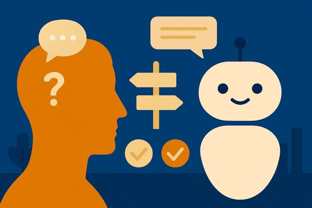 chatbot Why Everyone Is Talking to Chatbots and What It Means for Human Decision - Making AI, AI chatbot behavior, AI friend apps, AI therapist apps, Chatbot, chatbot content strategy, chatbot ethics, chatbot psychology, chatbot trust signals, ChatGPT alternatives, conversational UX, decision support AI, digital decision-making, emotional AI design, Gen Z AI habits, human-AI interaction